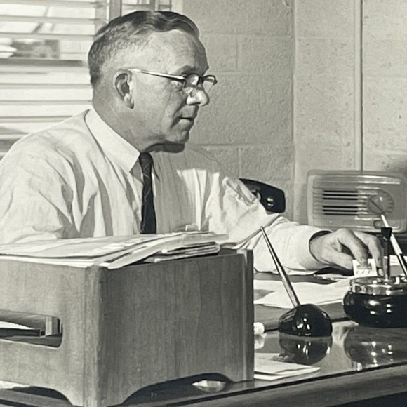 1950's Man Texaco officer worker Original picture photo 8x10 office new jersey - Picture 3 of 10